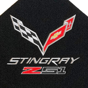 C7 Corvette Trunk Lid Liner w/ Cross Flag Emblem + Stingray Script and Z51 14 thru 19