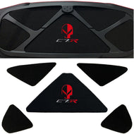 C7 Corvette Trunk Lid Liner w/ Jake Skull C7.R Red Embroidered Emblem 14-19 C7-R