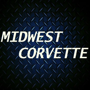 C8 Corvette BLACK Crossed Flag Metal Magnet Emblem Art 4.5" x 4.5" Cross 2020 + Later