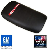 C5 Corvette Center Console Pad Lid Black Leather w/ Red ZO6 Emblem 97 thru 04