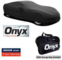 Load image into Gallery viewer, C8 Corvette HIGH END Onyx Black Satin Custom Stretch Indoor Car Cover 2020-Later

