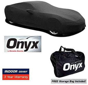 C7 Corvette HIGH END Onyx Black Satin Custom Stretch Indoor Car Cover 14-19