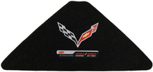 Load image into Gallery viewer, C7 Corvette Trunk Lid Liner Cross Flag + ZO6 Embroidered Emblems 5pc Kit 14 - 19
