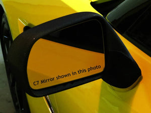 C6 Corvette NoviStretch Mirror Bra Covers High Tech Stretch Mask 2005 thru 2013
