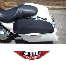 Load image into Gallery viewer, Harley Davidson Novistretch Hard Bag Lid Covers Mesh Design Fits HD Hard Bags
