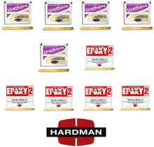 Load image into Gallery viewer, Hardman 10 Epoxy Double Bubble Packs Purple Beige 3.5g + Red 2 Non Sag 3.5g 5 Each
