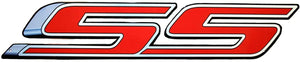 Chevy SS Super Sport in Red Full Size Wall Emblem Art 34" by 7" 5th Gen Camaro