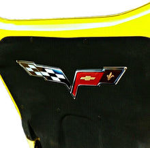 Load image into Gallery viewer, C6 Corvette Crossed flag Metal Under hood Emblem 05-13

