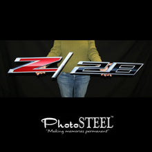 Load image into Gallery viewer, Camaro Z28 Full Size Wall Emblem Art 50&quot; by 9.5&quot; 2014 and Later
