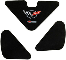 Load image into Gallery viewer, C5 Corvette Trunk Lid Liner Cross Flag + ZO6 Embroidered Emblem 3Pc Kit 98-04
