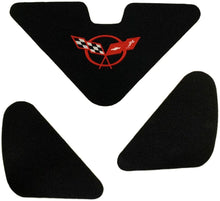 Load image into Gallery viewer, C5 Corvette Trunk Lid Liner w/ Cross Flag Embroidered Red Emblem 3 Piece 98 - 04
