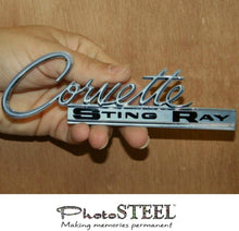 Load image into Gallery viewer, C2 Corvette Metal Magnet Emblem Art Size: 6&quot; x 2&quot; Tool Box 63 thru 65

