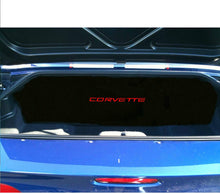 Load image into Gallery viewer, C5 Corvette Trunk Compartment Divider Partition w/ Red Corvette Script Emblem
