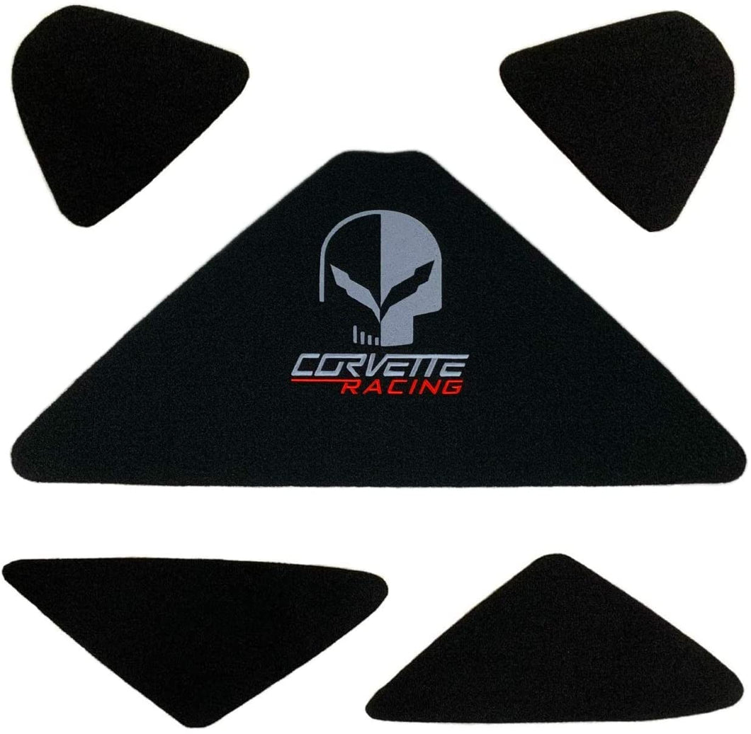 C7 Corvette Trunk Lid Liner w/ Jake Skull Racing Embroidered Emblem 14-19