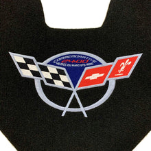 Load image into Gallery viewer, C5 Corvette Trunk Lid Liner w/ Commemorative Cross Flag Embroidered Emblem
