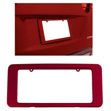 Load image into Gallery viewer, C6 Corvette Rear License Plate Frame GM Correct Crystal Red Paint 05-13
