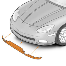 Load image into Gallery viewer, C6 Corvette Front Lower Spoiler 3 Piece Kit Fits: All 05 Thru 13
