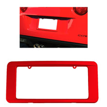 Load image into Gallery viewer, C6 Corvette Rear License Plate Frame GM Correct Torch Red Paint by Altec 05-13
