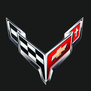 C8 Corvette Trunk Crossed flag Metal Under Lid Frunk Emblem Fits: 2020 + Later