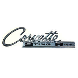 C2 Corvette Wall Emblem Large Metal Art 63-65 Full 32" x 10" In Size