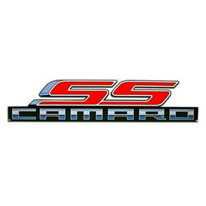 Camaro SS w/ Script Full Size Wall Emblem Art 34" by 8" 5th Gen 2010 thru 2015